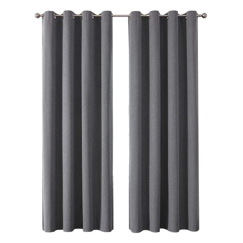 Shaoxing Keqiao Curtains Thickened 100% Shading Waterproof Full Shading Imitation Linen Curtains