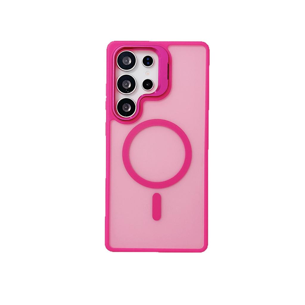 Suitable for Samsung S25Ultra Magnetic Phone Case S25Plus Skin Skin Scrubbed S24FE Lens Bracket Protection Case