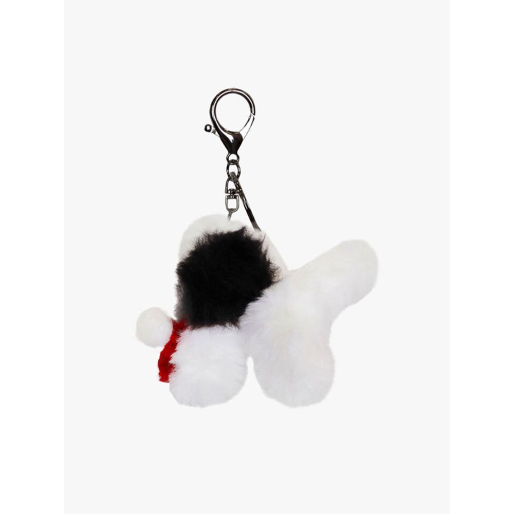 PINK PINEAPPLE MERRY PUPPY KEYRING_BLACK