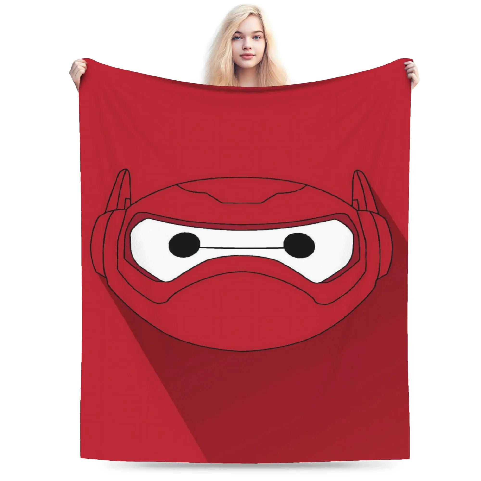 

Warm Soft BBig Hero Flannel Blanket for Kids Boys Girls Ideal for Picnic Sofa Bed Outdoor Use Cozy Bedspread Throw 40x50inch 101x127cm