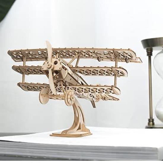 3D Wooden Puzzle Ornament Series with Japanese Instructions Tsukurundesu® (Airplane)