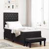 Box Spring Bed with Headboard Black 200 X 80 Cm Velvet