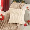 Throw Pillowcase 3D Snowflake Embroidery Hidden Zipper Closure Pillow Cover Bedroom Living Room