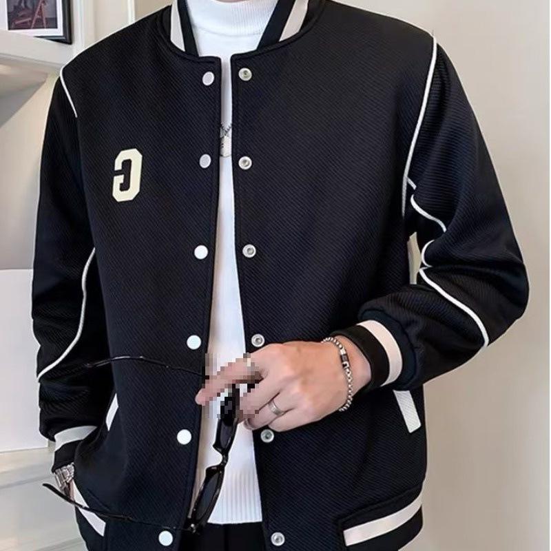 2025 Men's Versatile Baseball Jacket - Casual, Trendy, Youth Workwear for Spring/Autumn