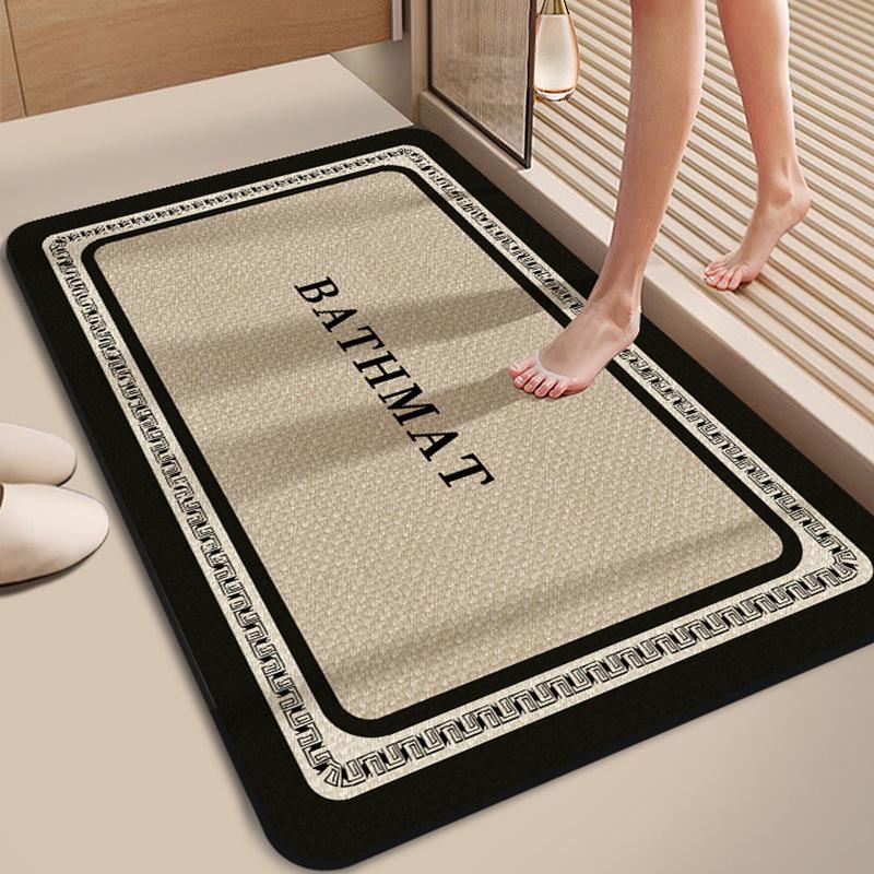 Nordic Luxury Diatomaceous Earth Bath Mat - Absorbent, Non-Slip, Dirt-Resistant, Quick-Dry.