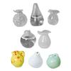4/5/6/8/9/10/12/14Pcs/Set 3D Flower Vase Fridge Magnet Home Office Kitchen Locker Refrigerator Mini Ceramic Vase Magnetic Decoration Ornament