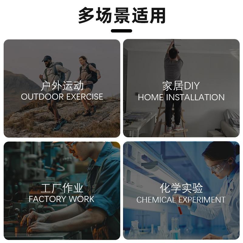 Transparent protective goggles, anti-fog, anti-dust, anti-sand, anti-impact, industrial, anti-chemical, anti-splash, protective eyewear 045