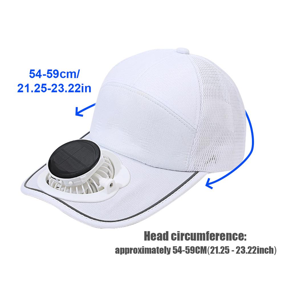 Summer Outdoor Sports Hats Sunscreen Solar Powered Fan Hat Sun Protection Hat with Solar Cool Fan Bicycling Climbing Hat