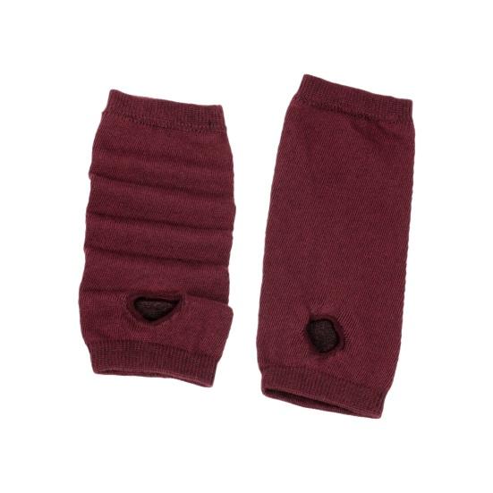 

1 пара осінньо-зимових в язаних рукавичок без пальців, високої еластичності, не ковзає на зап ясті вина червоного кольору