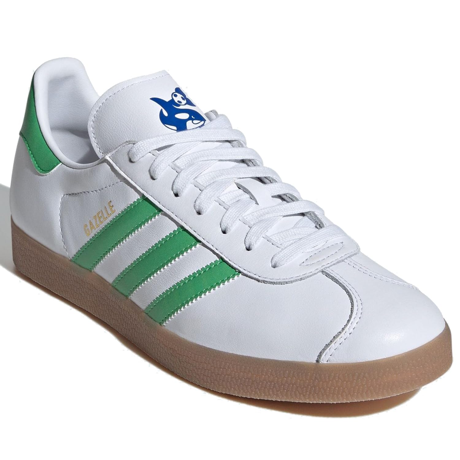 

Adidas Gazelle Size Footwear, White/Semi-Solar Slime/Gum, IG6434, Japan, 26.0cm