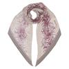 JILL STUART Silk Print Pointed Scarf 60109004D Gray Floral Pattern 100 Long Women's Neck Accessory 20cm x 150cm
