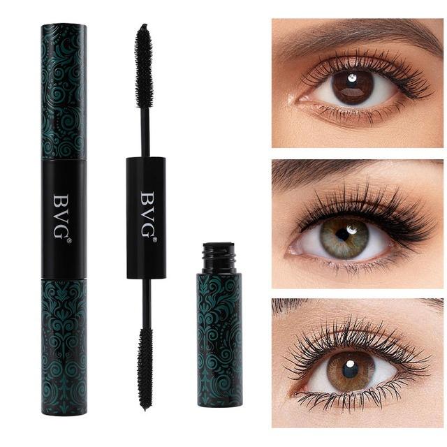 2-in-1 Mascara Set Is Waterproof and Non-smudgable, Making Lashes Long, Thick and Curled