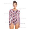 Womens Quick-Dry UV Protection Digital Print Wetsuit Snorkeling Surfing Swimming Water Sports
