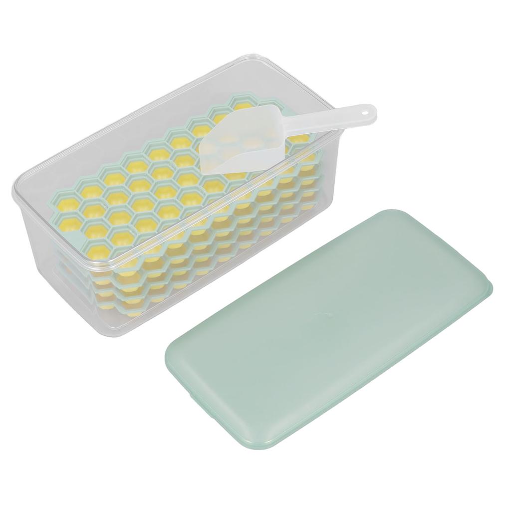 3.3L Ice Cube Tray with Scoop 4 Layers 188 Grids for Ice Cube Storage Container for Home