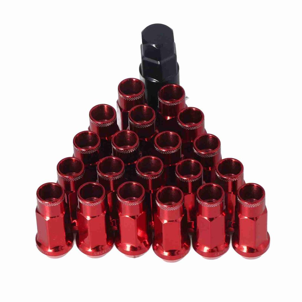 20pcs M12x1.25 Metal Wheel Lug Nuts Universal Car Accessories Replacement for Mitsubishi