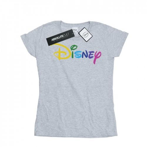 Disney Womens/Ladies Color Logo Cotton T-Shirt