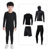 Kids' Summer Sports Compression Set: Quick-Dry Basketball & Football Training Suit, Breathable Fitness Wear for Morning Runs.
