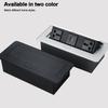 Metal Panel Desktop Plug-In Adapter Embedded Hidden Table Socket Bounce Socket  Multimedia Desktop