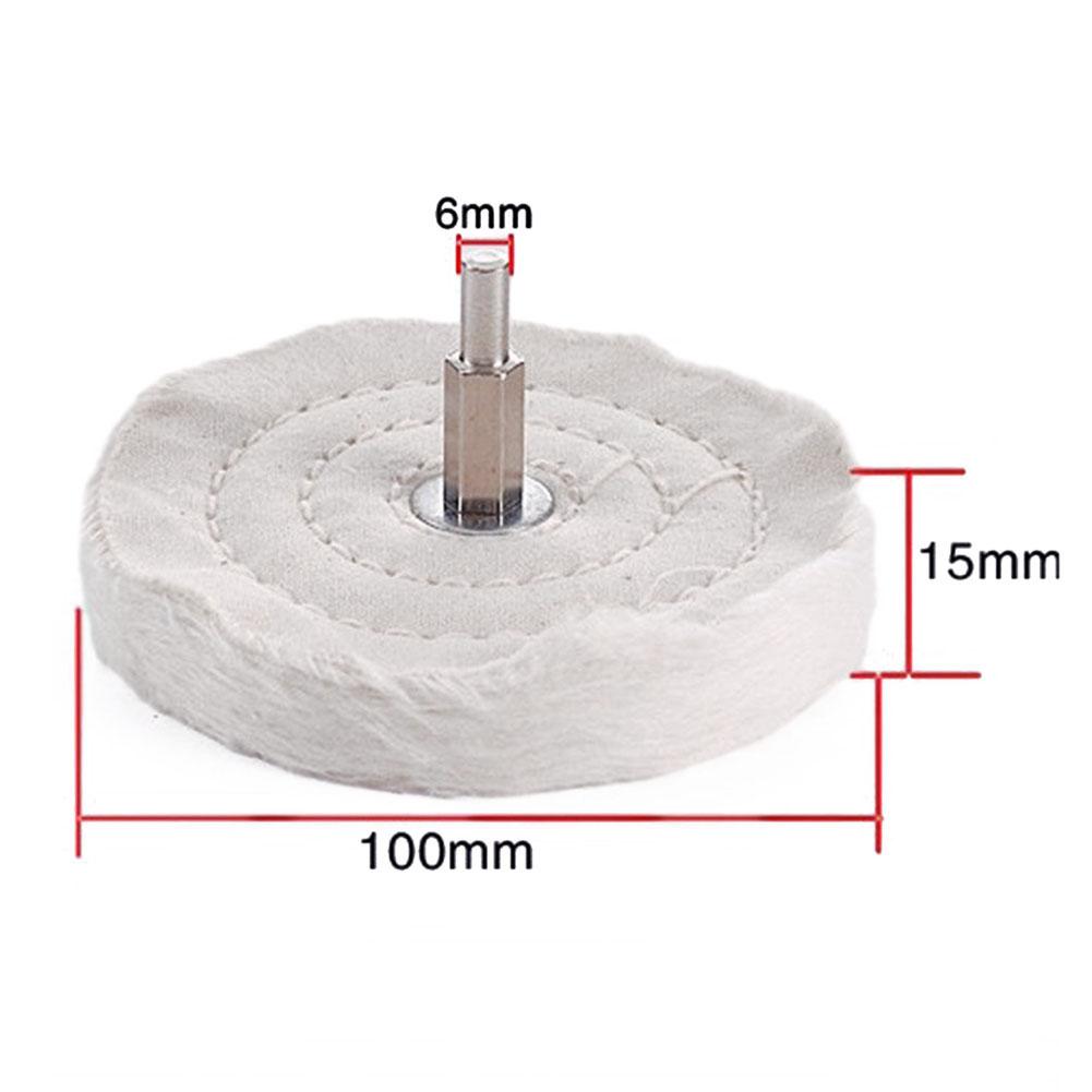 4in 100mm Buffing Polishing Wheels Cloth Polishing Mop Wheel Pad For Power/battery Drill Buffing Grinder