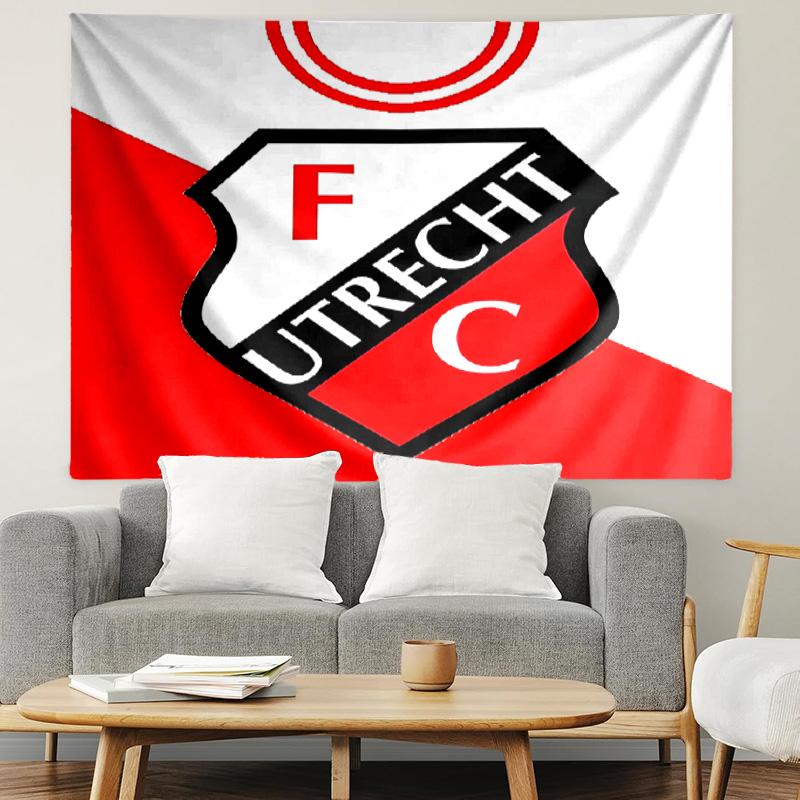FC Utrecht Print Tapestry, Lightweight Wall Hanging, for Bedroom, Dorm, Living Room, Home Art Decor, Birthday Christmas Gift for Friends
