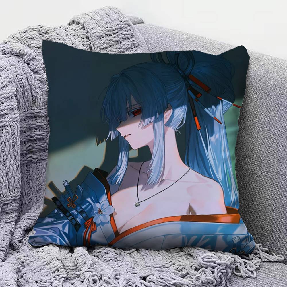 Denia Hiyuki WuWa Wuthering Waves Home Sofa Cushion Covers and Aecorative Custom Pillow Covers