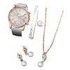 Simple Jewelry Versatile Necklace Bracelet Ring Stud Earring Set Watch Accessories