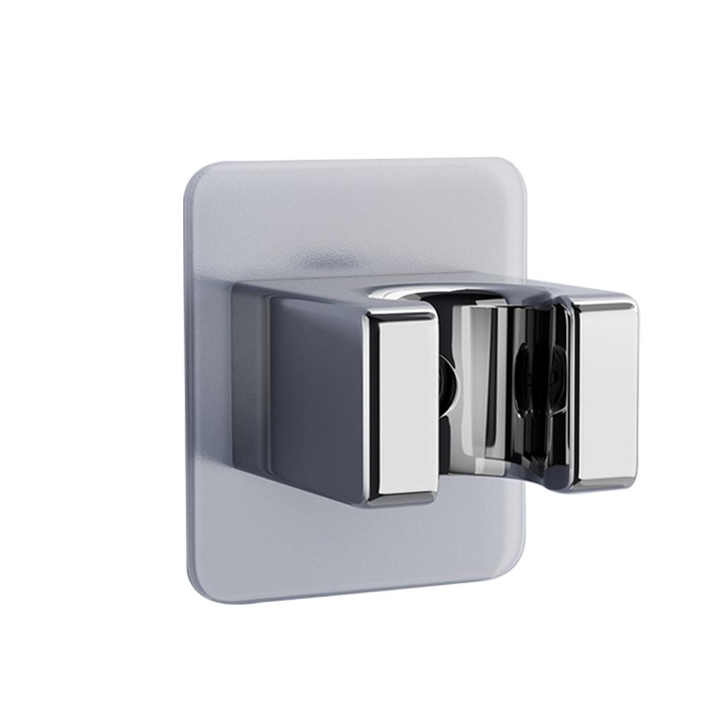 Punch-Free Shower Head Holder Waterproof Adjustable Polished Handheld Suction Strong-Adhesive Shower Bracket Base For Bathroom