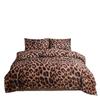 Leopard Print Pastoral Style Duvet Cover Set - Single Duvet Cover & Pillowcase.