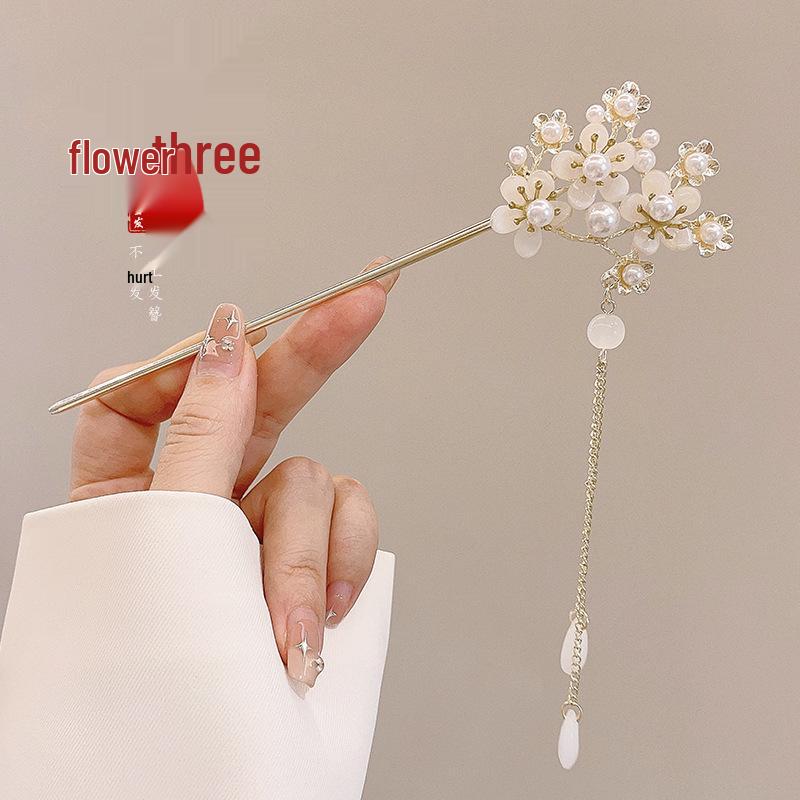 Maiglöckchen Quasten Haarnadel für Damen: Elegante Hanfu-Kopfbedeckung im antiken Stil