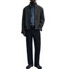 ZARA Casual Pants Unisex Blue/Gray Moderate Straight Fit Pants 9986080-485