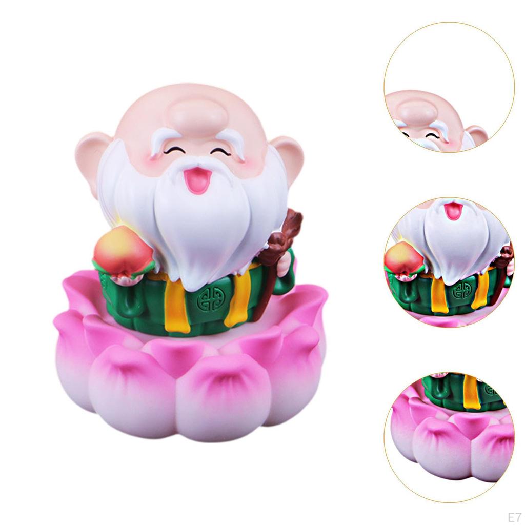 Cartoon Chinese Immortal Figurine Night Light Desktop Decoration Cute Housewarming Gifts Fengshui