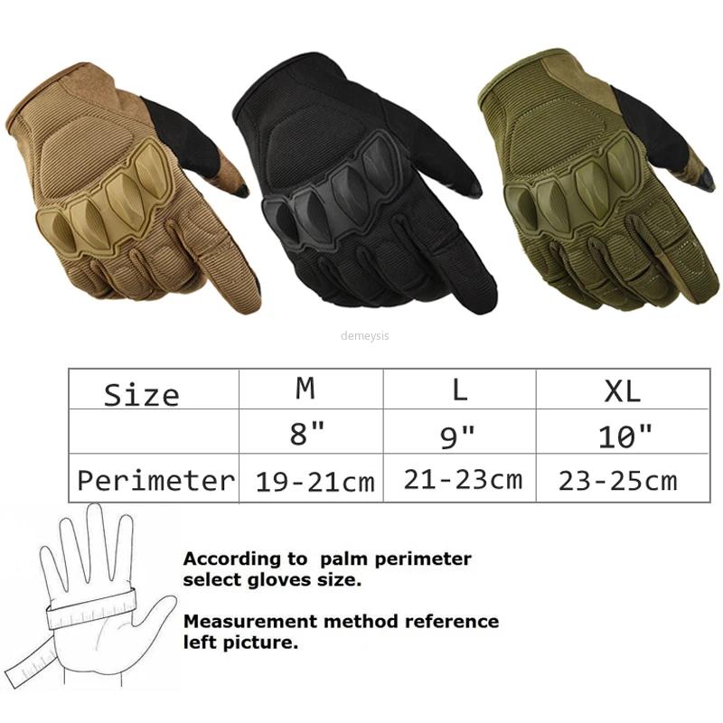 Dotyková obrazovka Full Finger Tactical Rukavice Motocross Hard Knuckle Full Finger Rukavice Pánské
