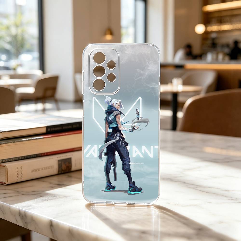 V-alorant J-Jett Game  Phone Case For Samsung S25,S24,S21,S22,S23,S30,Ultra,S20,Plus,Fe Transparent Cover