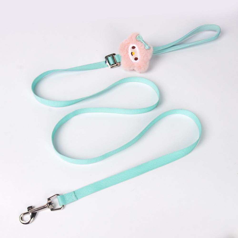 New Dog Leash Korean Color Matching Puppy Chest and Back Breathable and Light Dog Chest Strap Walking Dog Than Bear