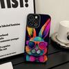 Applicable to Apple 15 color graffiti cartoon rabbit iphone13promax mobile phone case 12 all-inclusive personality 14 tide