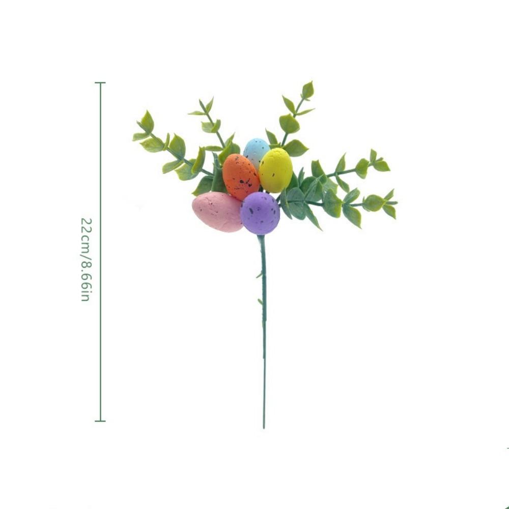 Spring Floral Arrangement Lightweight Simulated Tulip Flowers Home Party Decoration Easy To Match Easter Egg Branch Decoration