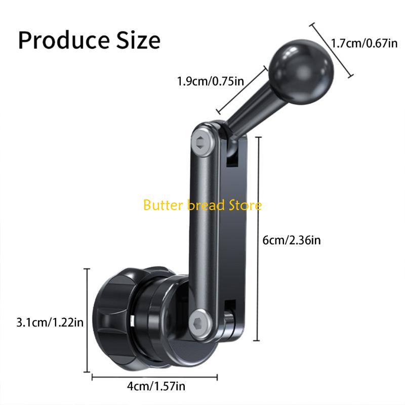 W89C 17mm Ball Joint Adapter Extension Arms Suitable For Car Vent Phone Desktop Stand Navigation Holder With Adjustable