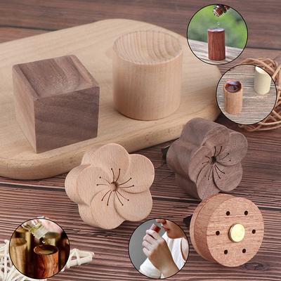 Difusor de aceites esenciales de madera para aromaterapia, aire fresco para el coche y el sueño