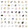70 Sheets Kitten Stickers: Cute Cat Memes & Realistic Internet-Famous Cats Collection
