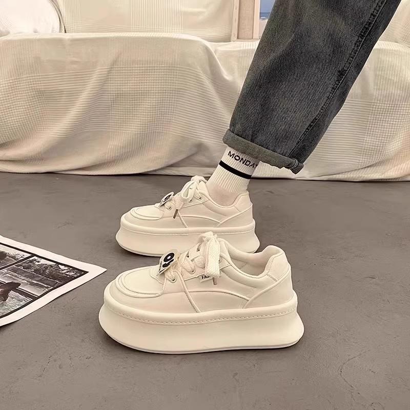Muffin thick-soled niche board shoes 22 new spring and summer heightening casual sports shoes 35