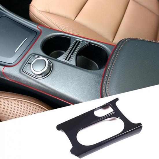 Glossy Black LHD Centre Cup Holder Trim Cover For Mercedes Benz A Class W176