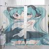 Window Kitchen Curtains for Living Room 2 Pieces Blackout Curtains Door Curtain Hatsune M-mikus Partition Bedroom Decoration