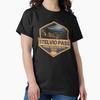 Stelvio Pass Passo Dello Stelvio Travel Art Badge Classic T-Shirt
