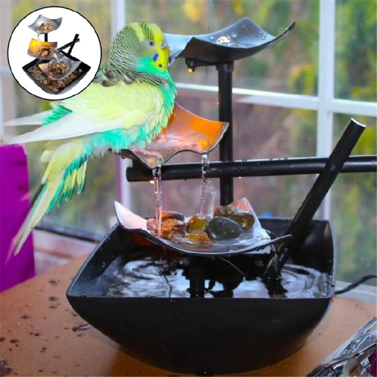 Indoor Meditations Desktop Fountain Decorated Tabletop Fountain Waterfall Function for Home Office Decoration