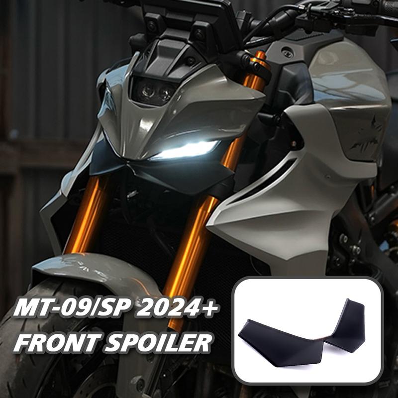 Fit YAMAHA MT-09/SP GP WING DOWNFORCE NAKED FRONTAL SPOILERS MT09 GEN 4 2024 2025 Front spoiler Lower spoiler lower lip