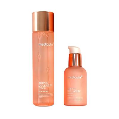 Conjunto de tônico de colágeno triplo + soro de colágeno triplo, 2 tipos