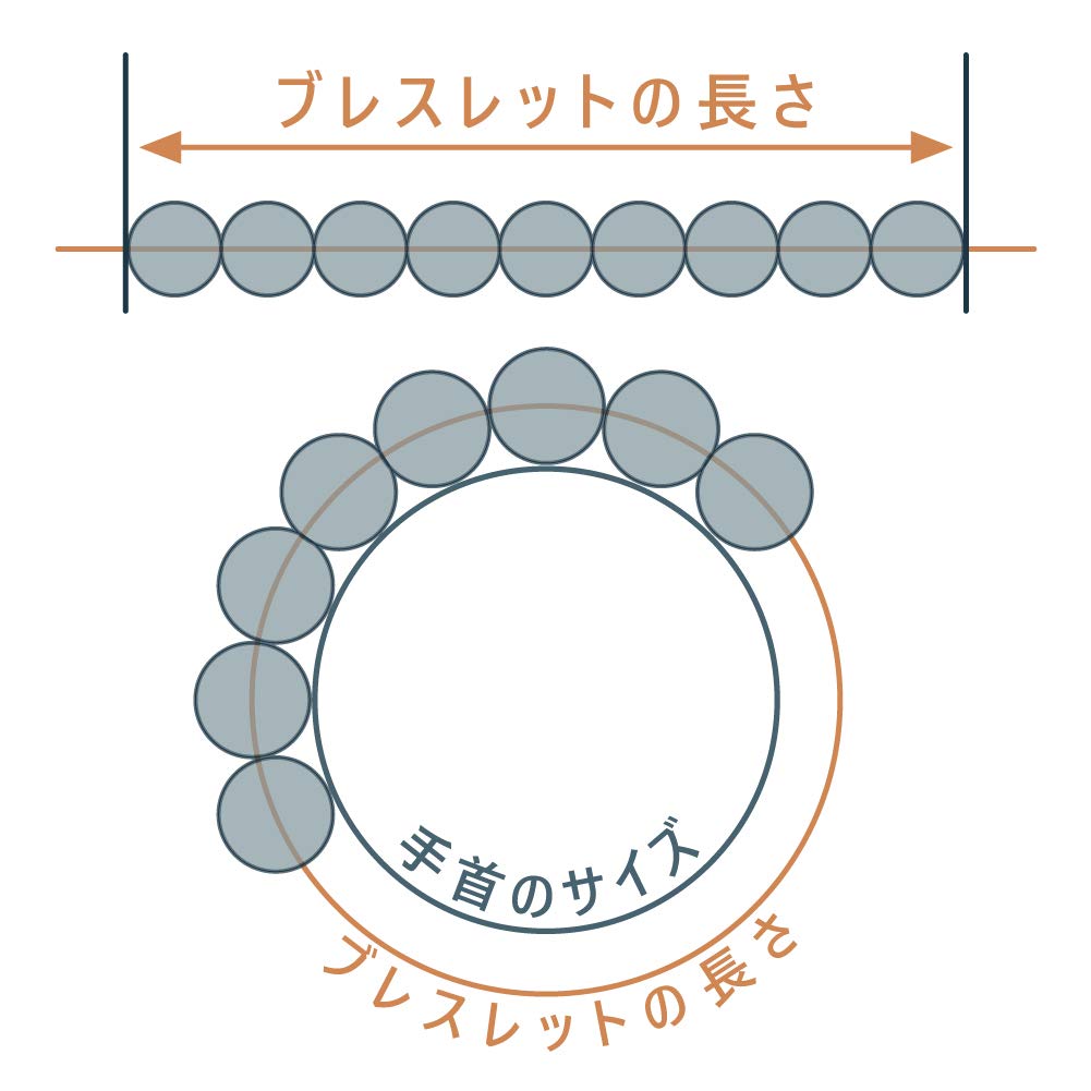 Süßwasserperle 8mm Jaspis Armband 19cm Innenumfang Stein [Cenote] 16,5cm [Kraft Zubehör] t0840-19cm