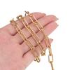 1m Stainless Steel Flat O Shape Chains Handmade Chain for DIY Necklaces Bracelets Bangles Jewelry Gifts Earrings Accessories