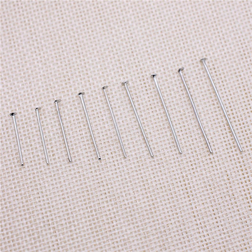 200pcs 18-35mm Flat Head Pins 4 Colors Headpins For Jewelry Making Jewelry Findings & Components