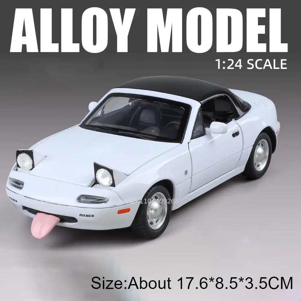 

1:24 Scale RX7-FC MX-5 Car Model Toy Music Light Pull Back Vehicle Metal Diecast Supercar Models for Kids Boys Holiday Gifts